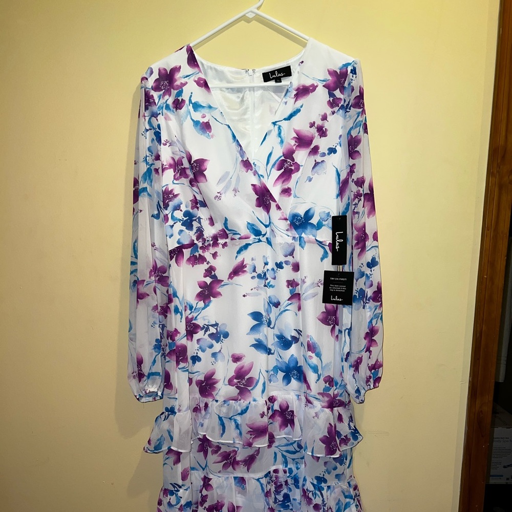 Lulus Midi Floral Dress
